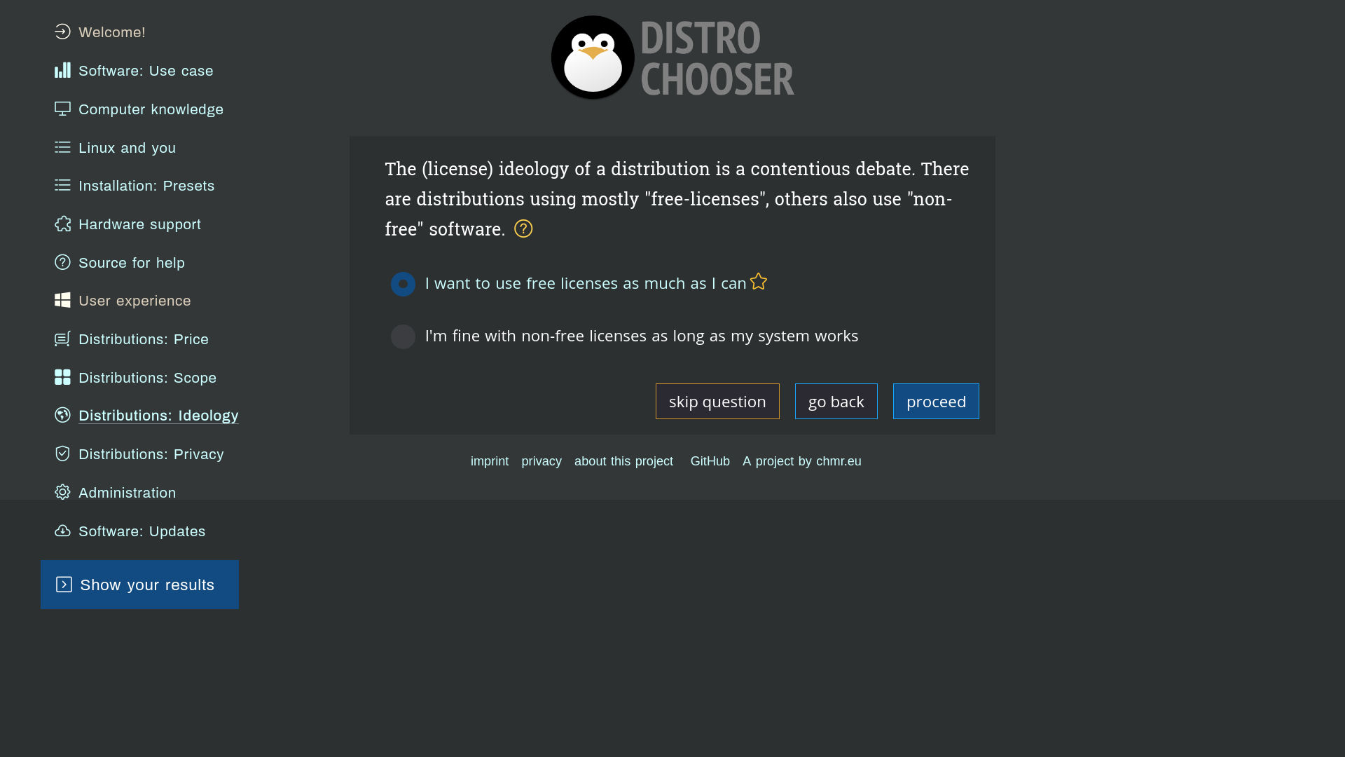 Distrochooser Question No10