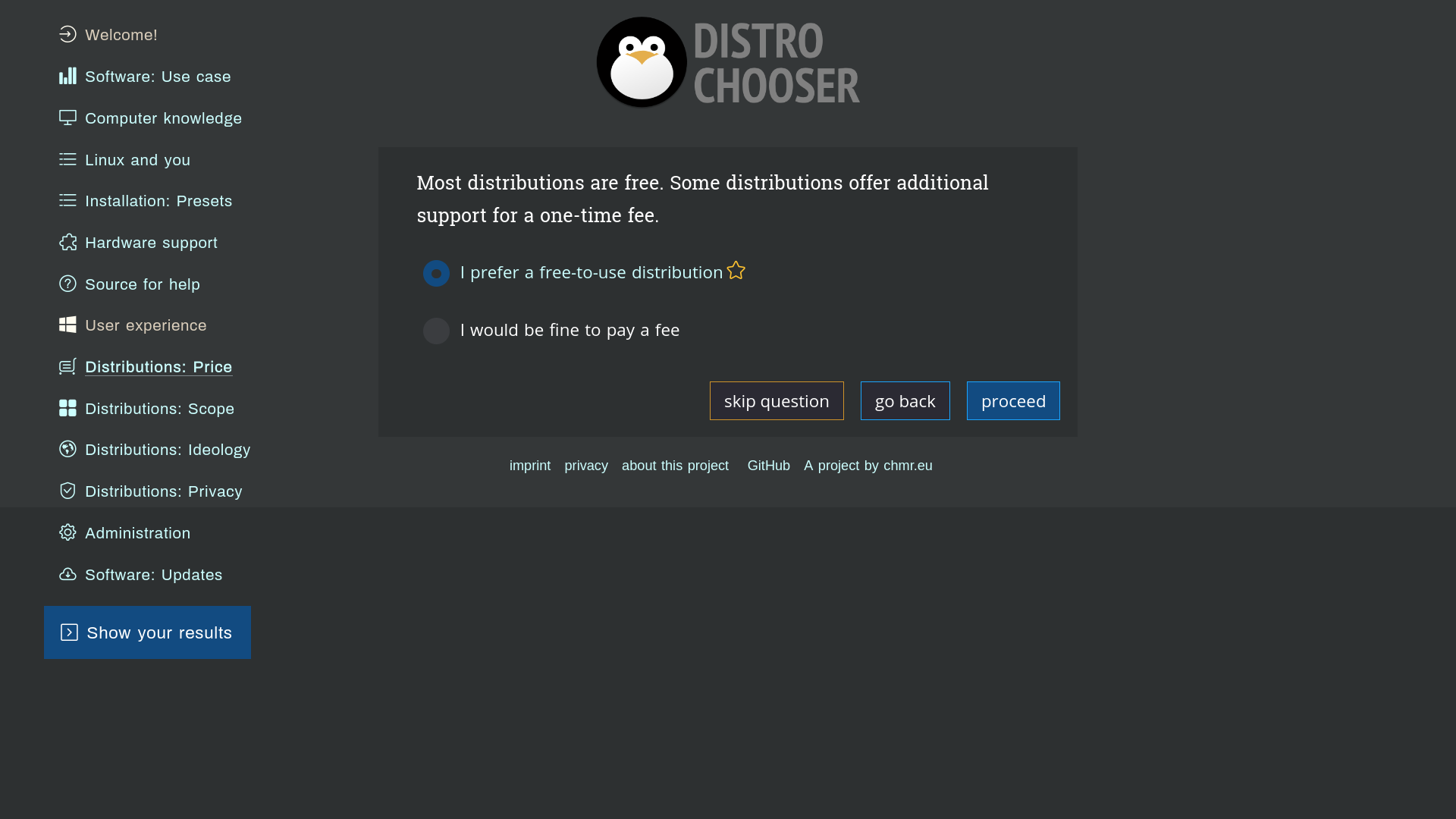 Distrochooser Question No8