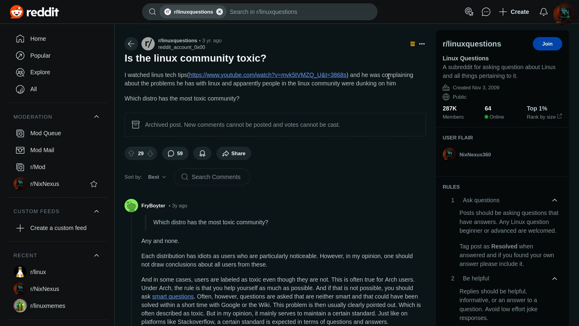 Linux Community Issues