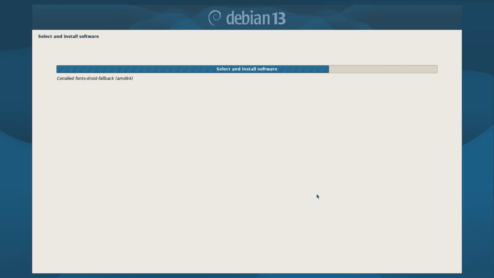Debian Installer Menu - Final Installation