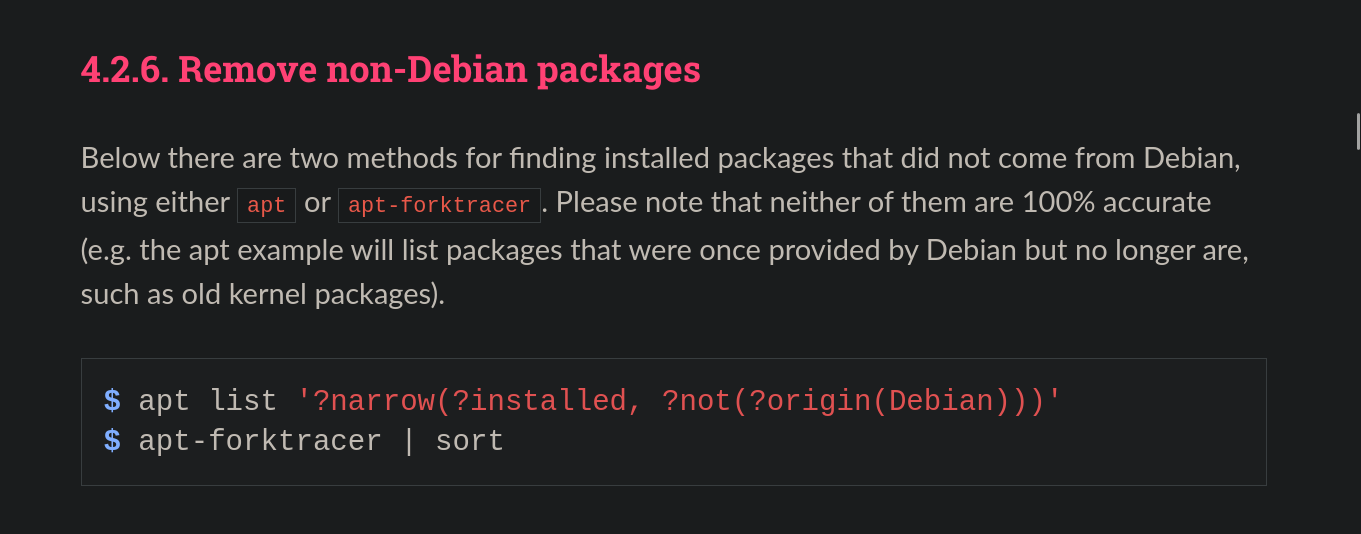 Upgrade from Debian 12 to Debian 13 - Remove Non-Debian Packages