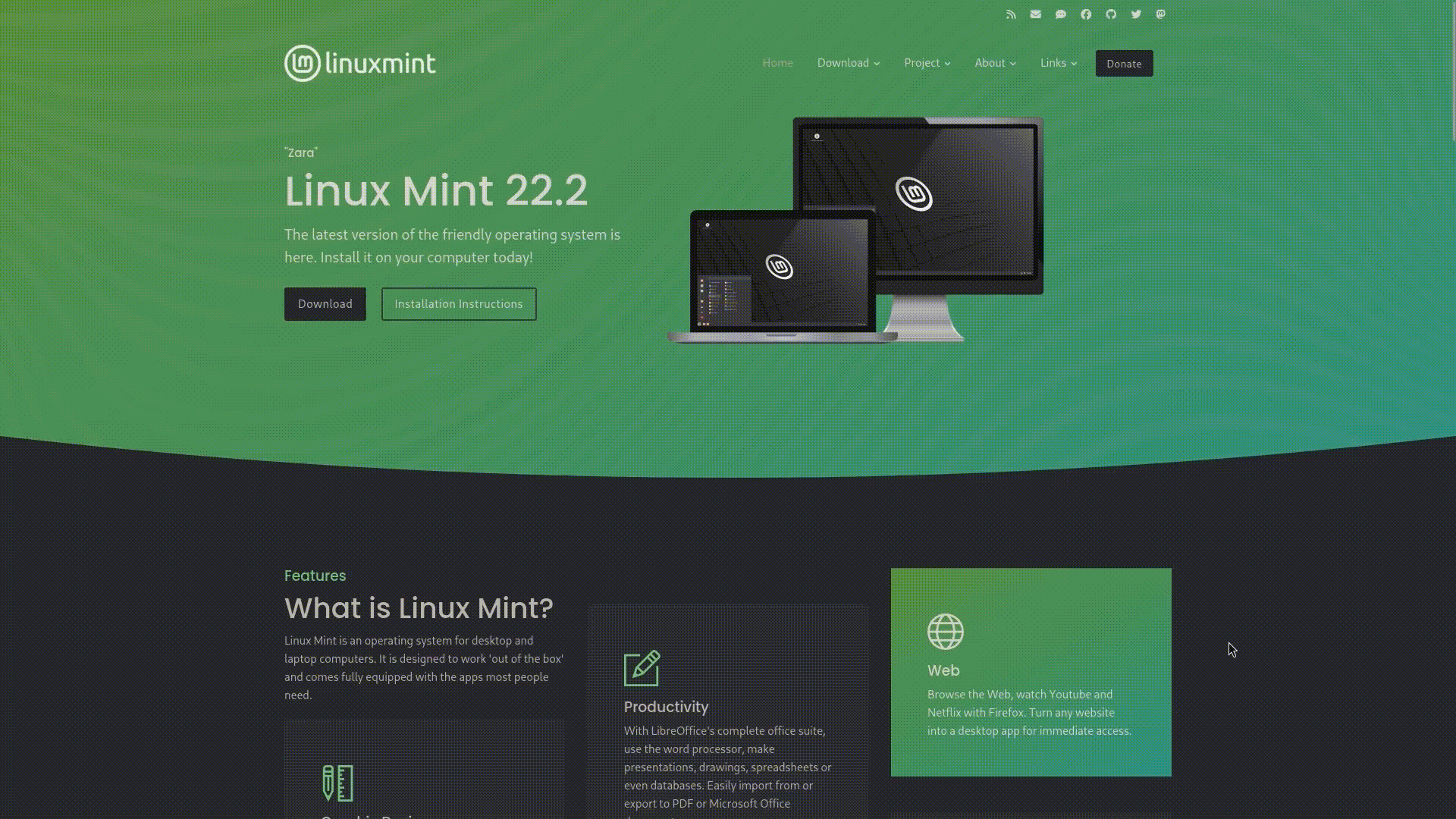 Linux Mint ISO Downloading