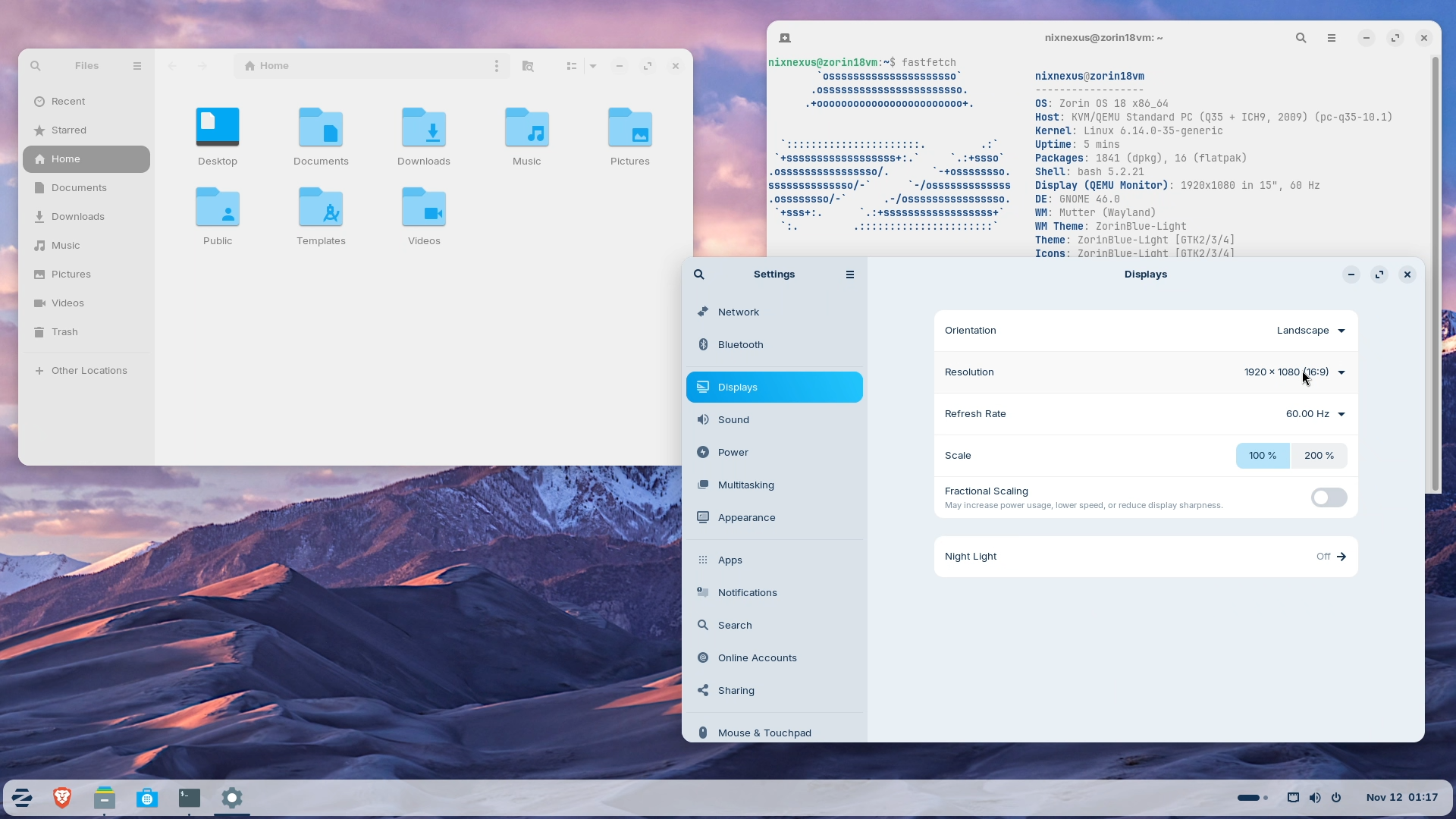 Zorin OS 18 - Dsektop