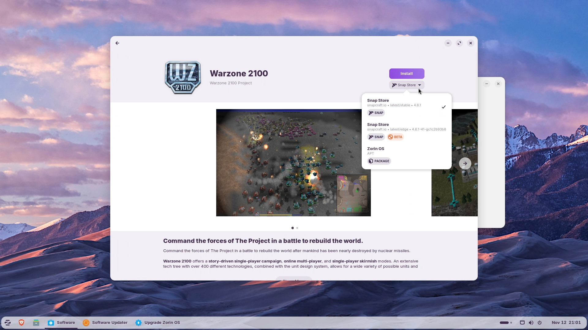 Zorin OS 18 - Software Center1