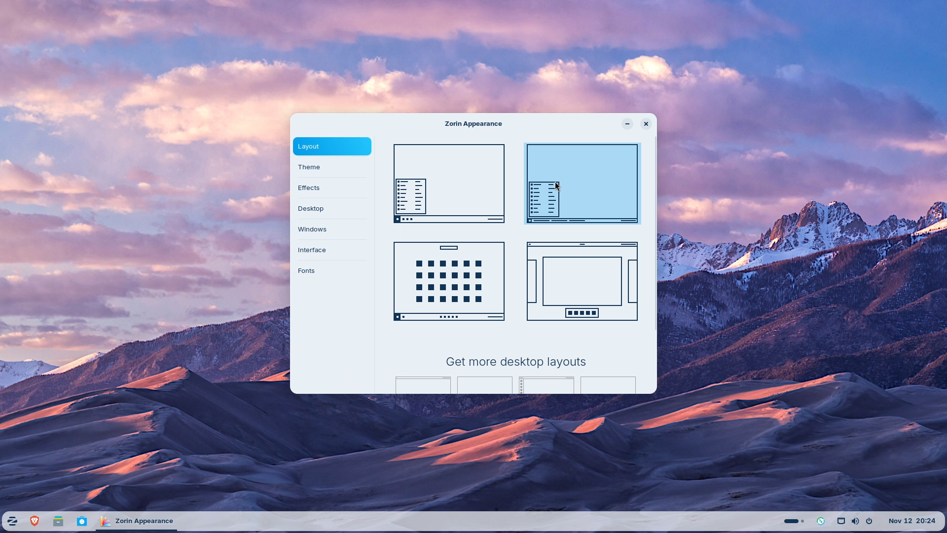 Zorin OS 18 - Zorin Appearance tool
