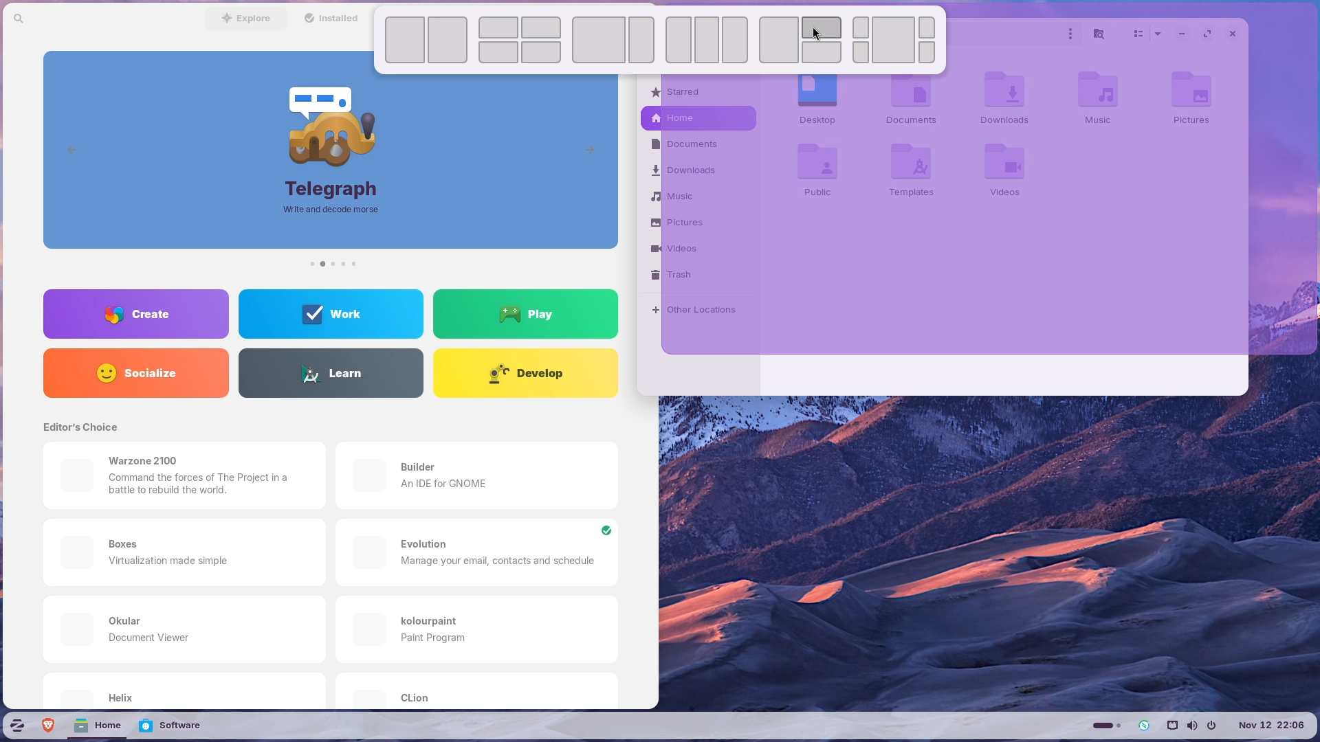 Zorin Tiling Windows Manager
