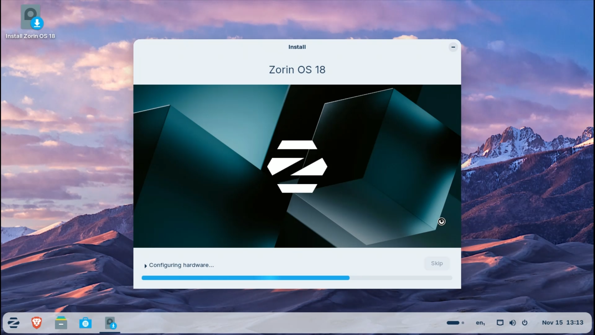 Zorin OS installation