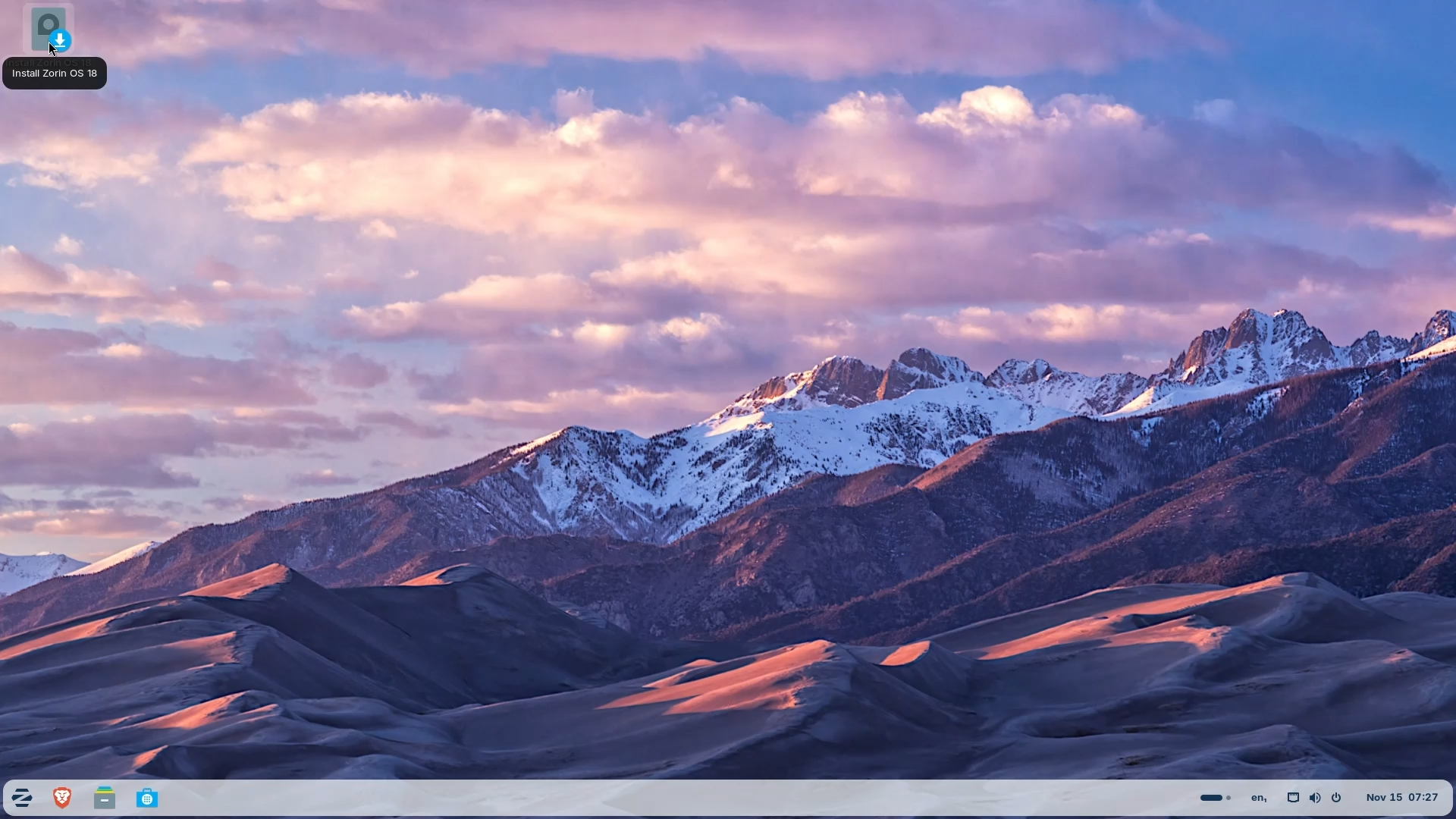 Zorin OS Live Environment