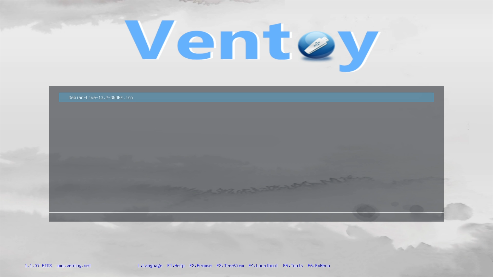 Ventoy Boot Screen1