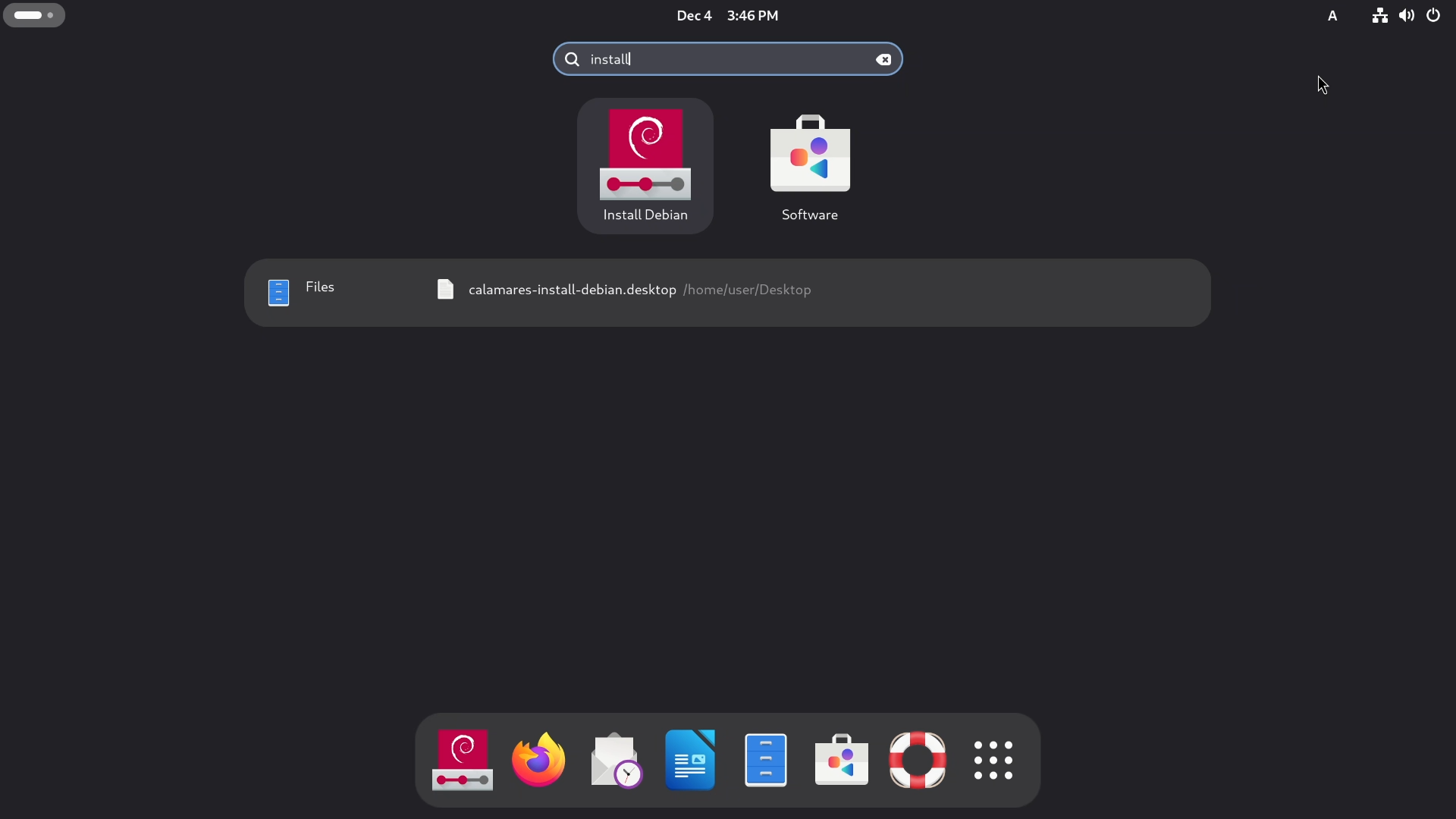 Install Debian with Calamares