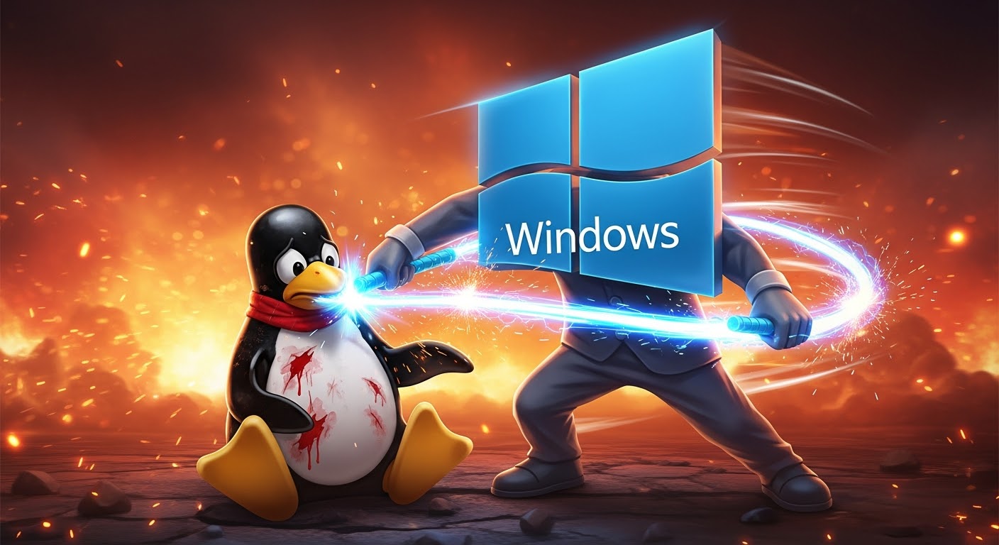 Windows Winning Linux Losing