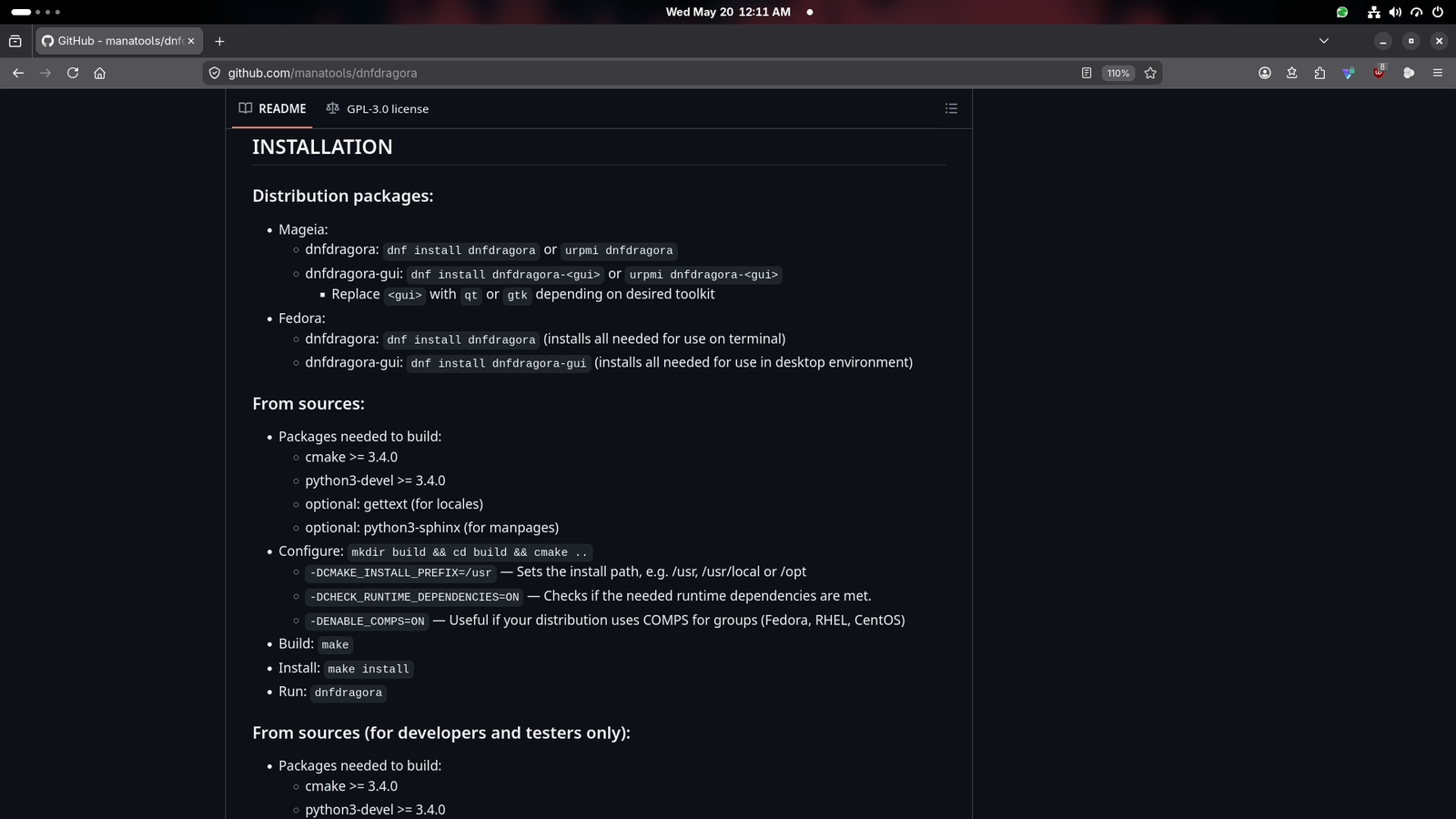 dnf-dragora installation instruction