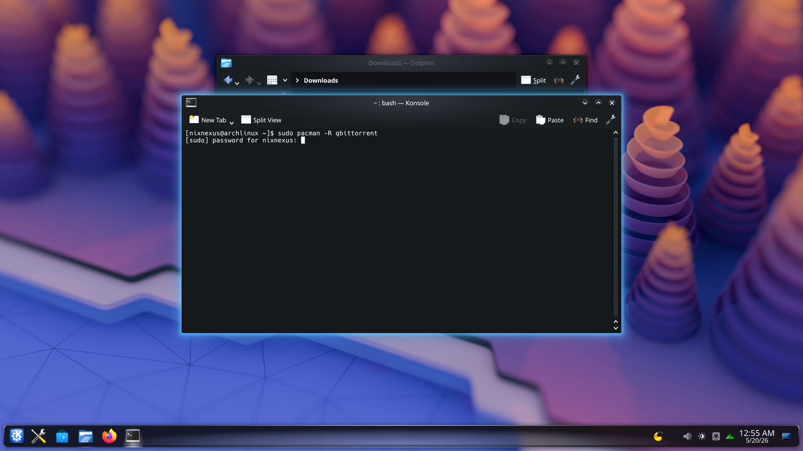 Uninstalling qbittorrent using CLI and Pacman Package Manager