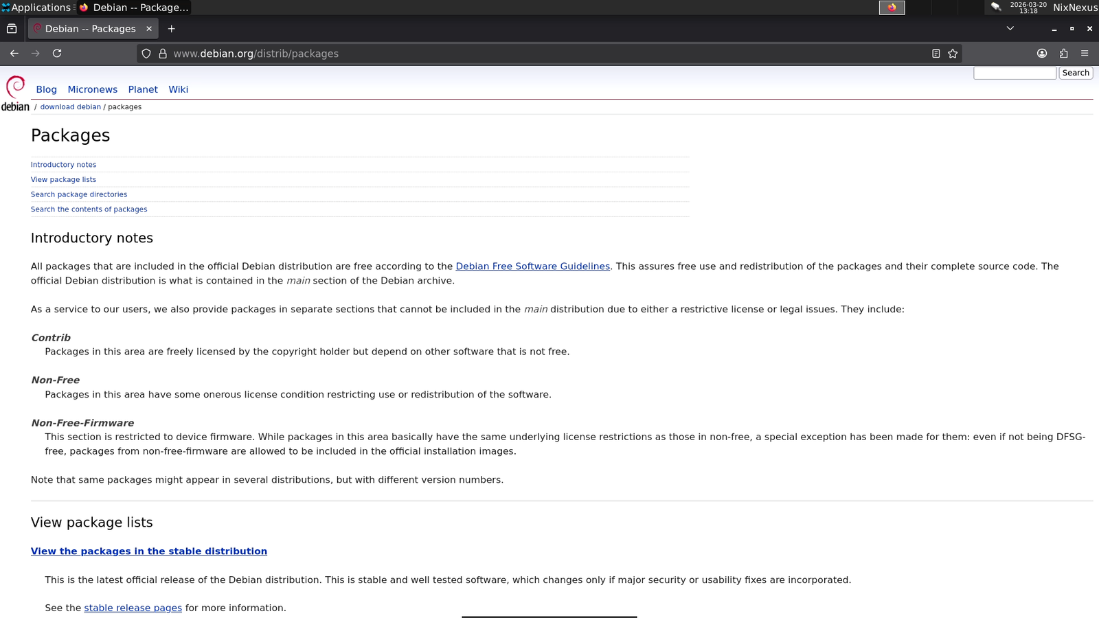 .deb Package Database