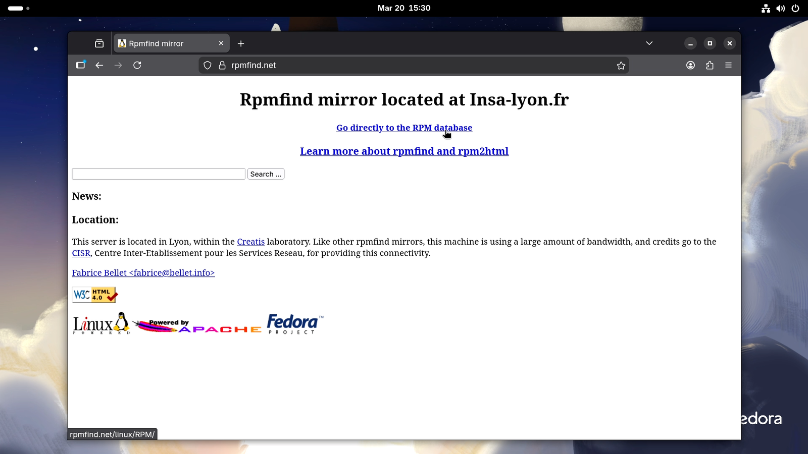 .rpm Package Database